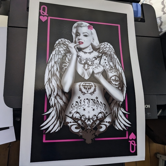 Marilyn Monroe Pink Queen Card GANGSTER Art Set - Picture 5 of 13